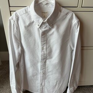 Boys white jcrew button down shirt sz 10